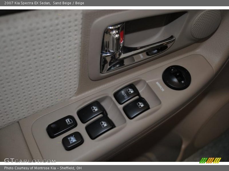 Sand Beige / Beige 2007 Kia Spectra EX Sedan