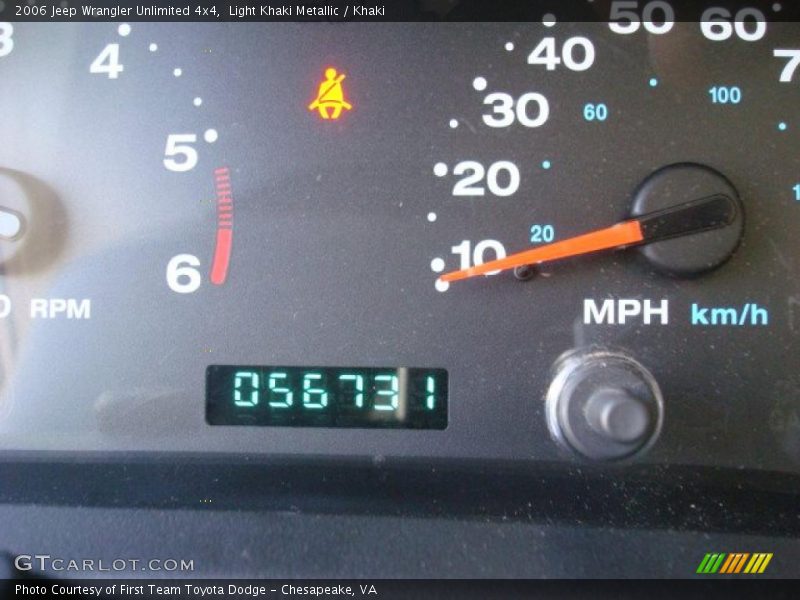 Light Khaki Metallic / Khaki 2006 Jeep Wrangler Unlimited 4x4