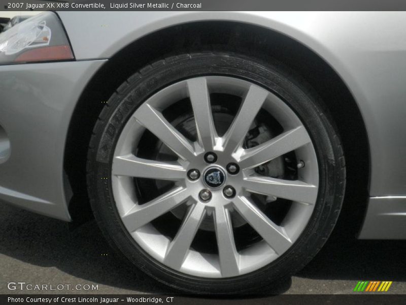 Liquid Silver Metallic / Charcoal 2007 Jaguar XK XK8 Convertible