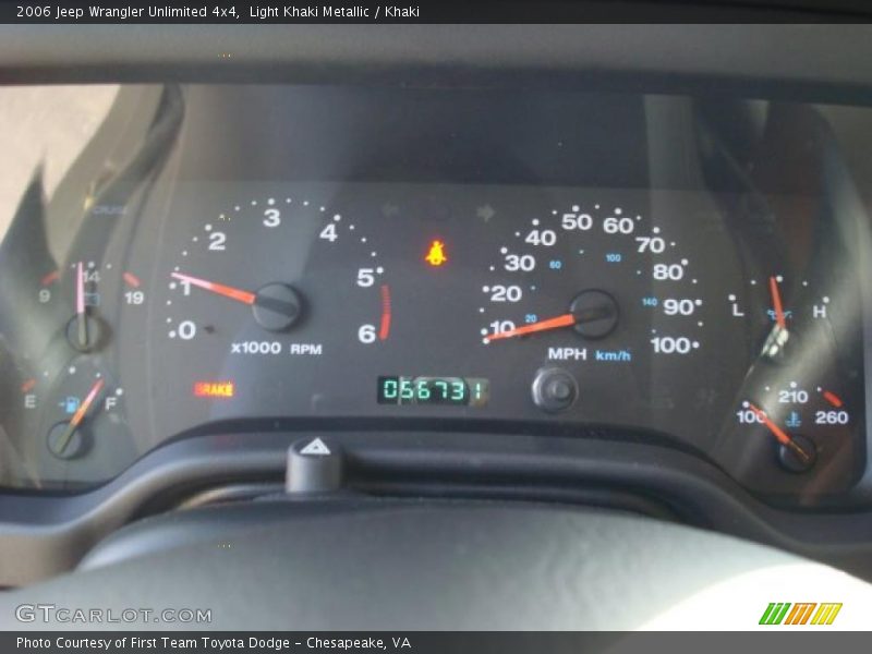 Light Khaki Metallic / Khaki 2006 Jeep Wrangler Unlimited 4x4