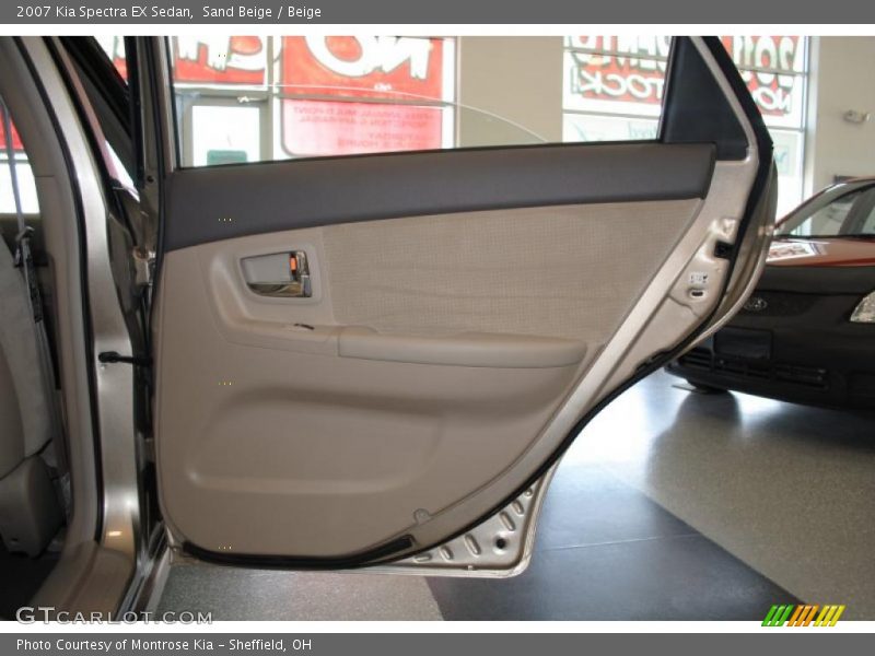 Sand Beige / Beige 2007 Kia Spectra EX Sedan