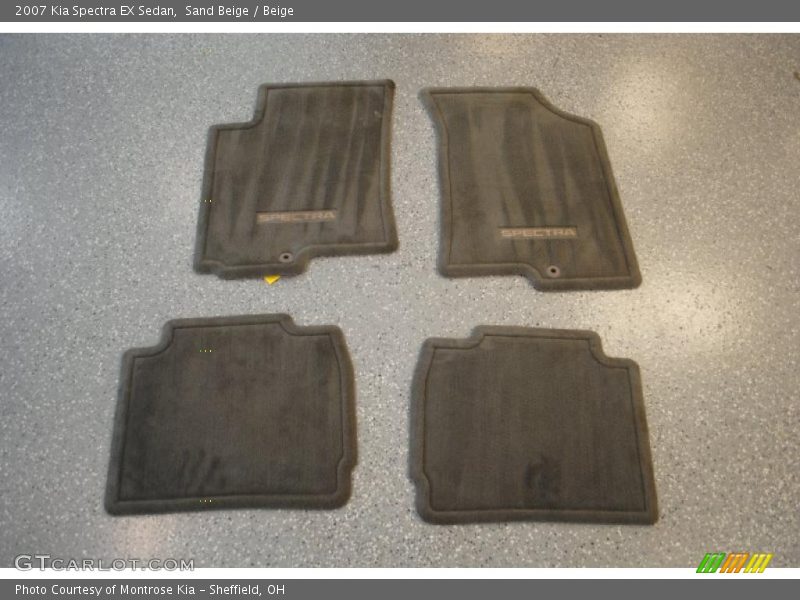 Sand Beige / Beige 2007 Kia Spectra EX Sedan