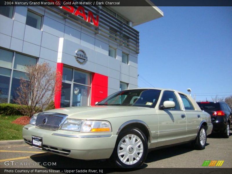 Gold Ash Metallic / Dark Charcoal 2004 Mercury Grand Marquis GS