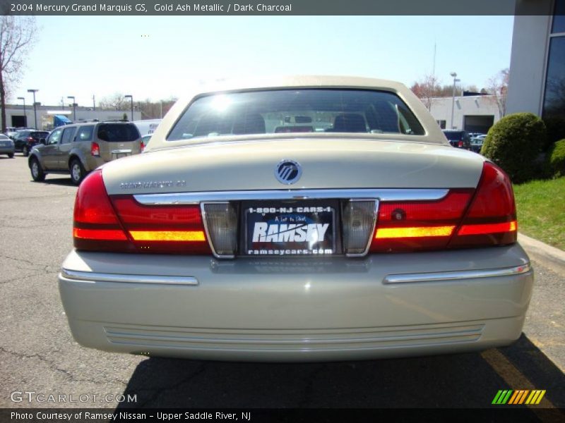 Gold Ash Metallic / Dark Charcoal 2004 Mercury Grand Marquis GS
