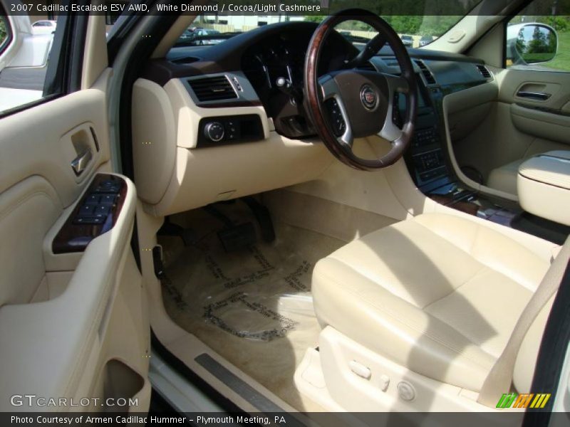 White Diamond / Cocoa/Light Cashmere 2007 Cadillac Escalade ESV AWD