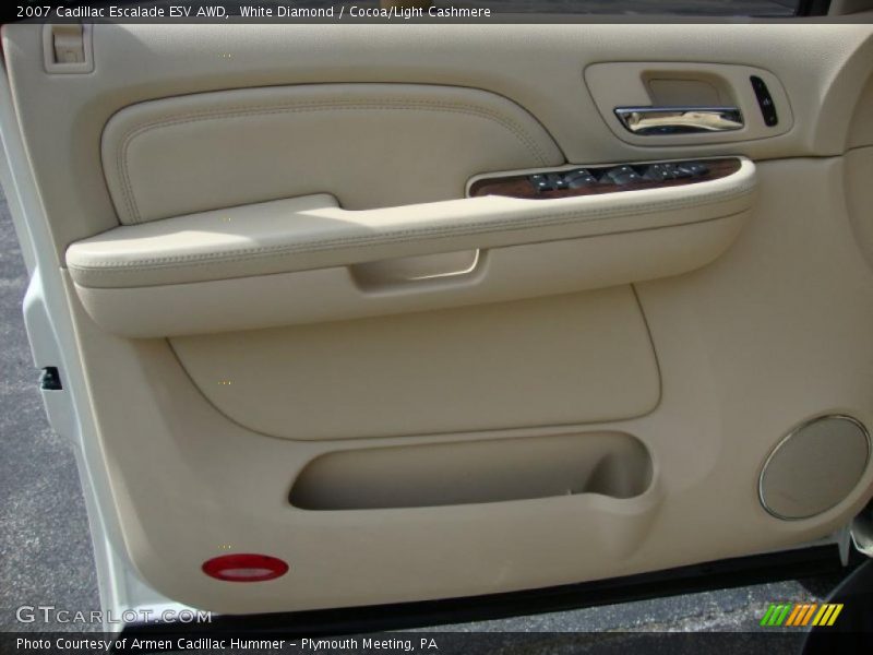 White Diamond / Cocoa/Light Cashmere 2007 Cadillac Escalade ESV AWD