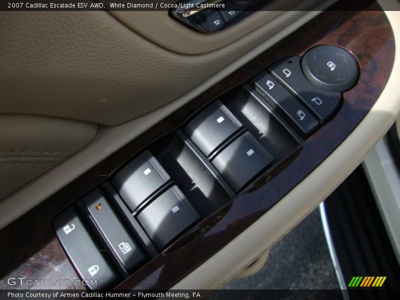 White Diamond / Cocoa/Light Cashmere 2007 Cadillac Escalade ESV AWD