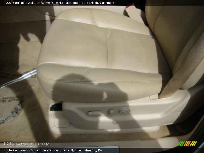 White Diamond / Cocoa/Light Cashmere 2007 Cadillac Escalade ESV AWD