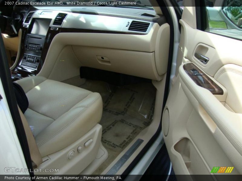 White Diamond / Cocoa/Light Cashmere 2007 Cadillac Escalade ESV AWD