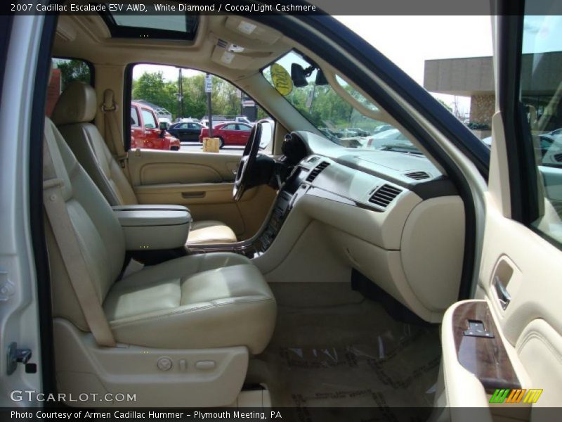 White Diamond / Cocoa/Light Cashmere 2007 Cadillac Escalade ESV AWD