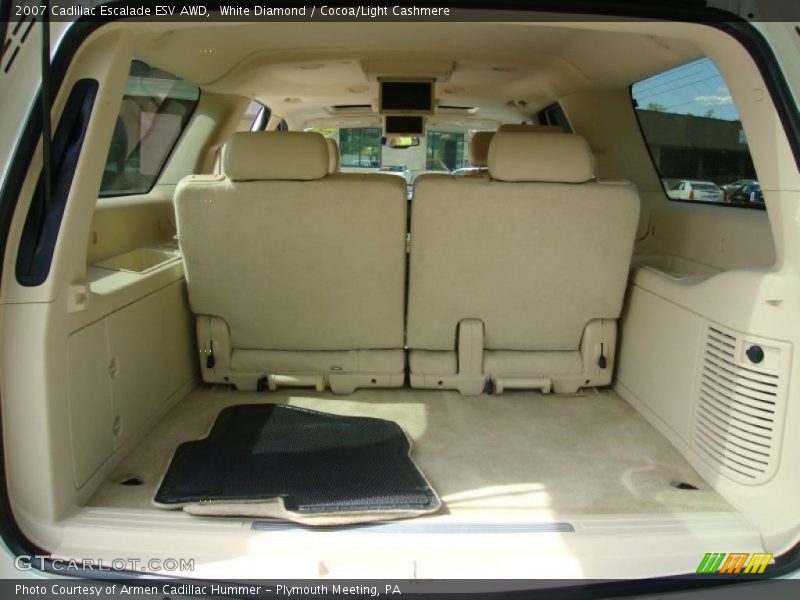 White Diamond / Cocoa/Light Cashmere 2007 Cadillac Escalade ESV AWD