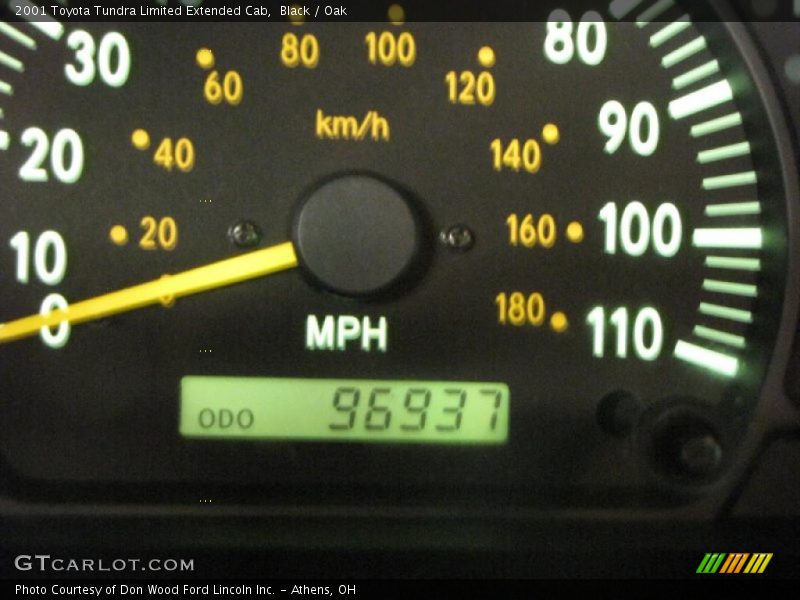 Black / Oak 2001 Toyota Tundra Limited Extended Cab