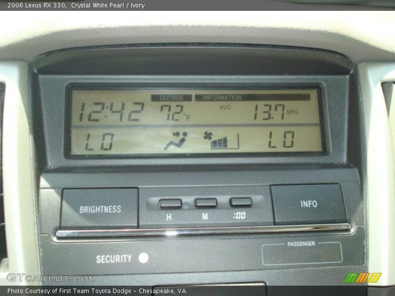 Crystal White Pearl / Ivory 2006 Lexus RX 330