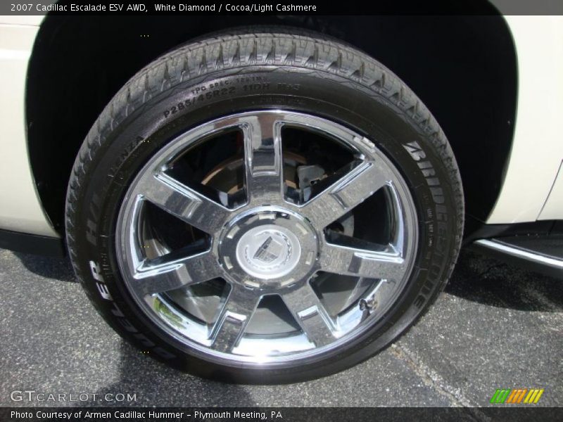 White Diamond / Cocoa/Light Cashmere 2007 Cadillac Escalade ESV AWD