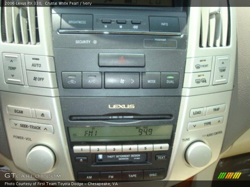 Crystal White Pearl / Ivory 2006 Lexus RX 330