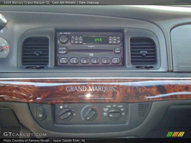 Gold Ash Metallic / Dark Charcoal 2004 Mercury Grand Marquis GS
