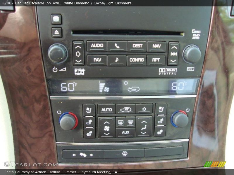 White Diamond / Cocoa/Light Cashmere 2007 Cadillac Escalade ESV AWD