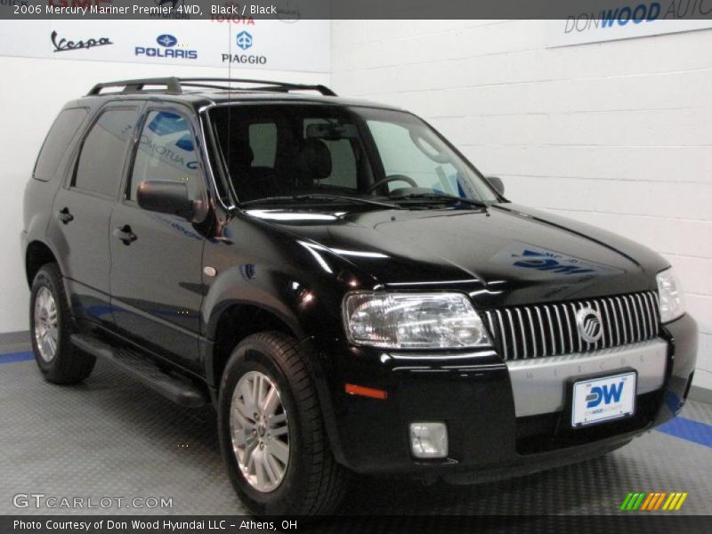Black / Black 2006 Mercury Mariner Premier 4WD