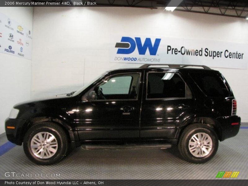 Black / Black 2006 Mercury Mariner Premier 4WD