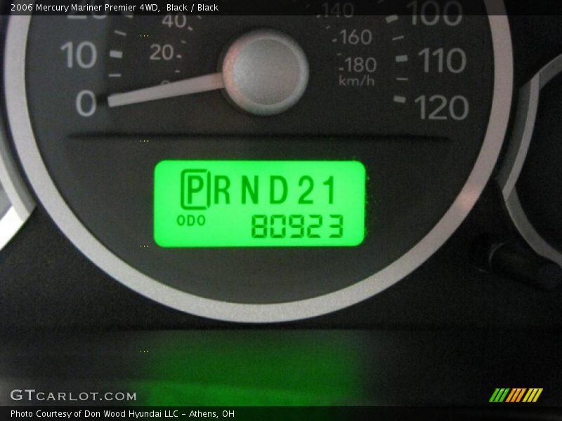 Black / Black 2006 Mercury Mariner Premier 4WD
