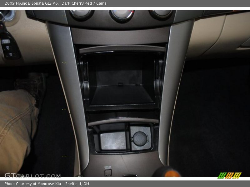 Dark Cherry Red / Camel 2009 Hyundai Sonata GLS V6