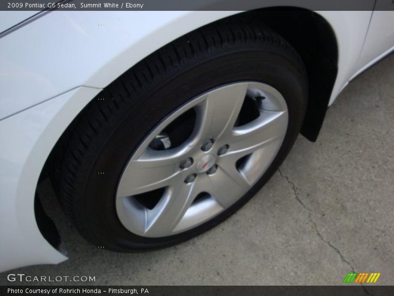 Summit White / Ebony 2009 Pontiac G6 Sedan