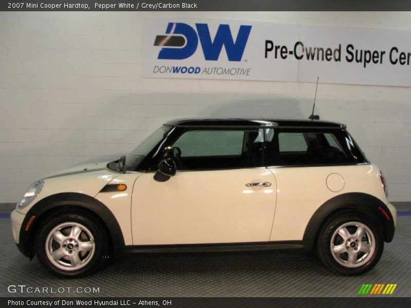 Pepper White / Grey/Carbon Black 2007 Mini Cooper Hardtop