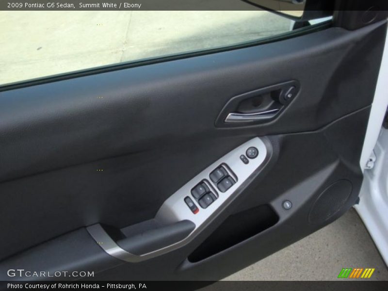 Summit White / Ebony 2009 Pontiac G6 Sedan