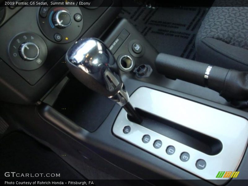 Summit White / Ebony 2009 Pontiac G6 Sedan