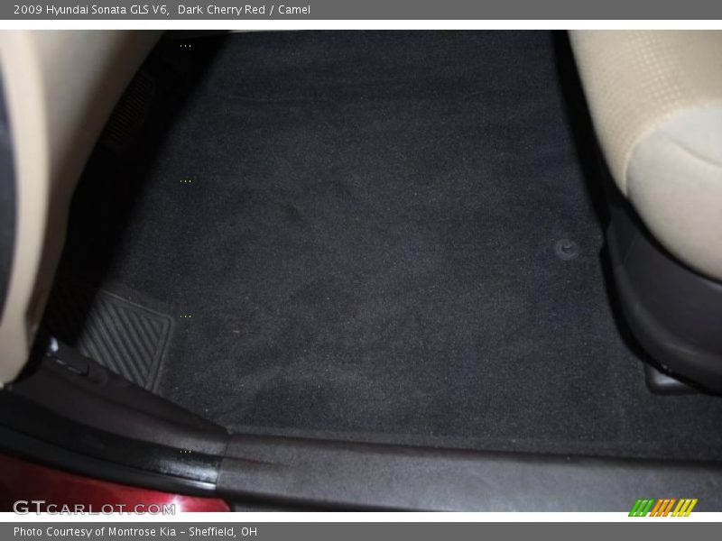 Dark Cherry Red / Camel 2009 Hyundai Sonata GLS V6