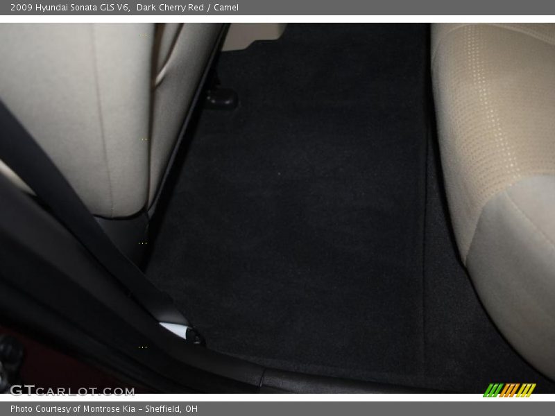 Dark Cherry Red / Camel 2009 Hyundai Sonata GLS V6