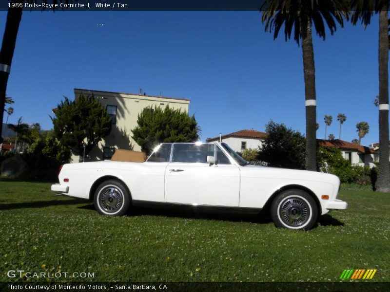 White / Tan 1986 Rolls-Royce Corniche II