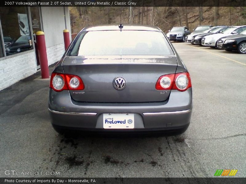 United Grey Metallic / Classic Grey 2007 Volkswagen Passat 2.0T Sedan