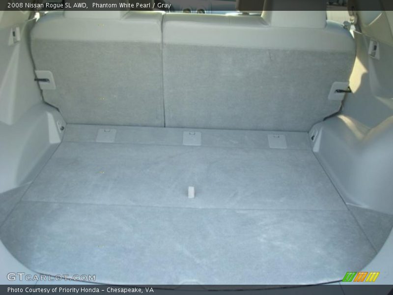 Phantom White Pearl / Gray 2008 Nissan Rogue SL AWD