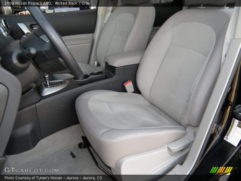 Wicked Black / Gray 2009 Nissan Rogue S AWD