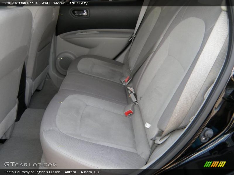 Wicked Black / Gray 2009 Nissan Rogue S AWD