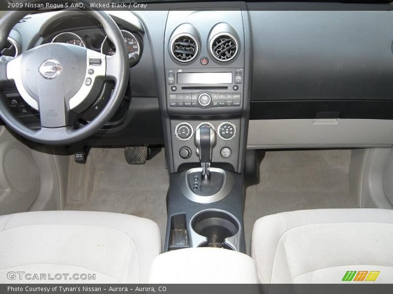 Wicked Black / Gray 2009 Nissan Rogue S AWD