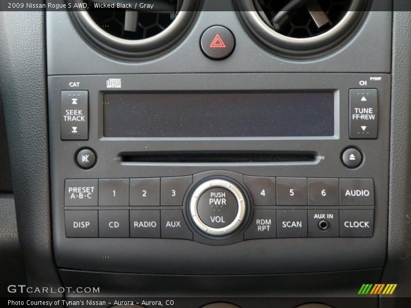 Wicked Black / Gray 2009 Nissan Rogue S AWD