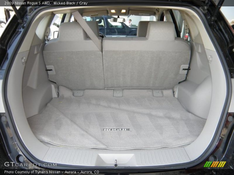 Wicked Black / Gray 2009 Nissan Rogue S AWD