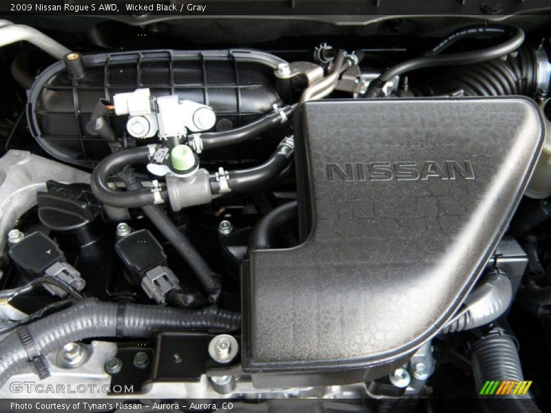 Wicked Black / Gray 2009 Nissan Rogue S AWD