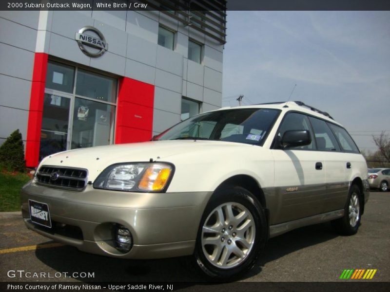 White Birch / Gray 2000 Subaru Outback Wagon