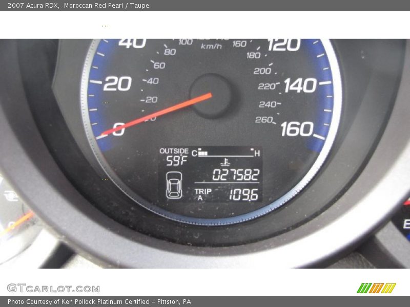 Moroccan Red Pearl / Taupe 2007 Acura RDX