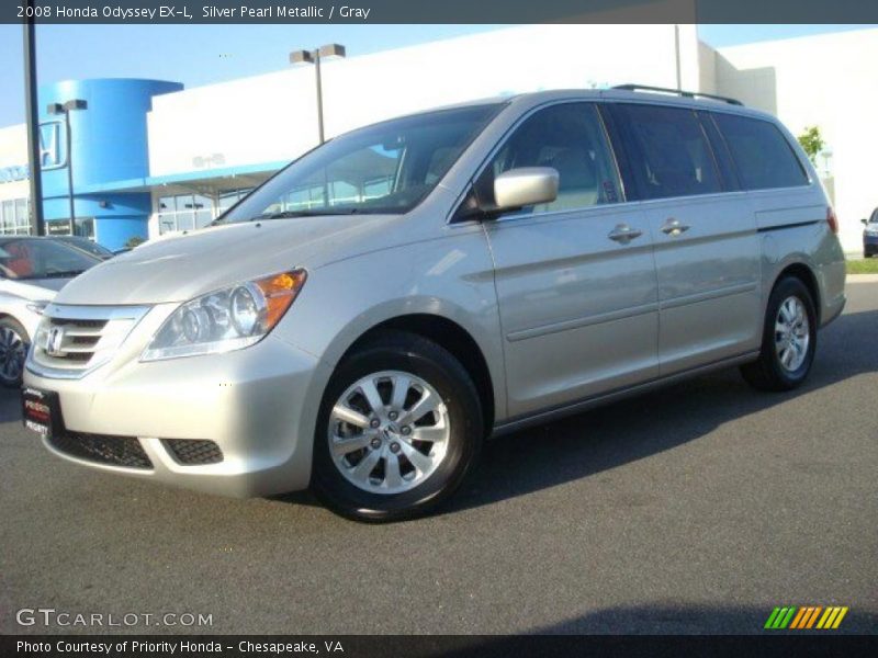 Silver Pearl Metallic / Gray 2008 Honda Odyssey EX-L