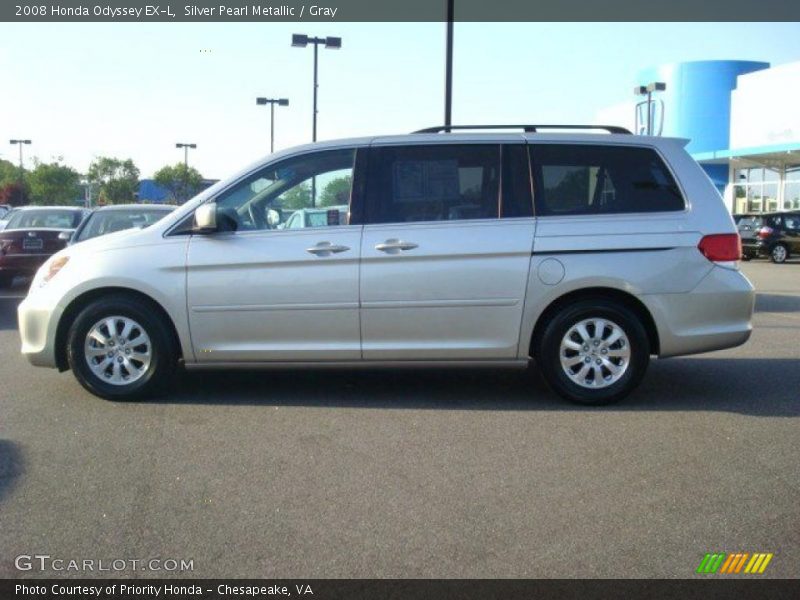 Silver Pearl Metallic / Gray 2008 Honda Odyssey EX-L