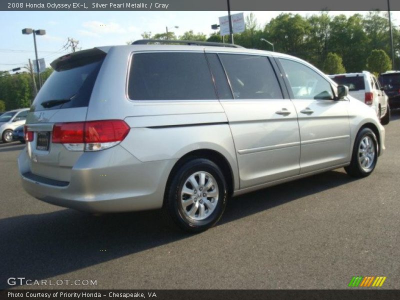 Silver Pearl Metallic / Gray 2008 Honda Odyssey EX-L