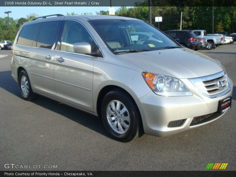 Silver Pearl Metallic / Gray 2008 Honda Odyssey EX-L