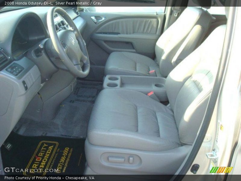 Silver Pearl Metallic / Gray 2008 Honda Odyssey EX-L