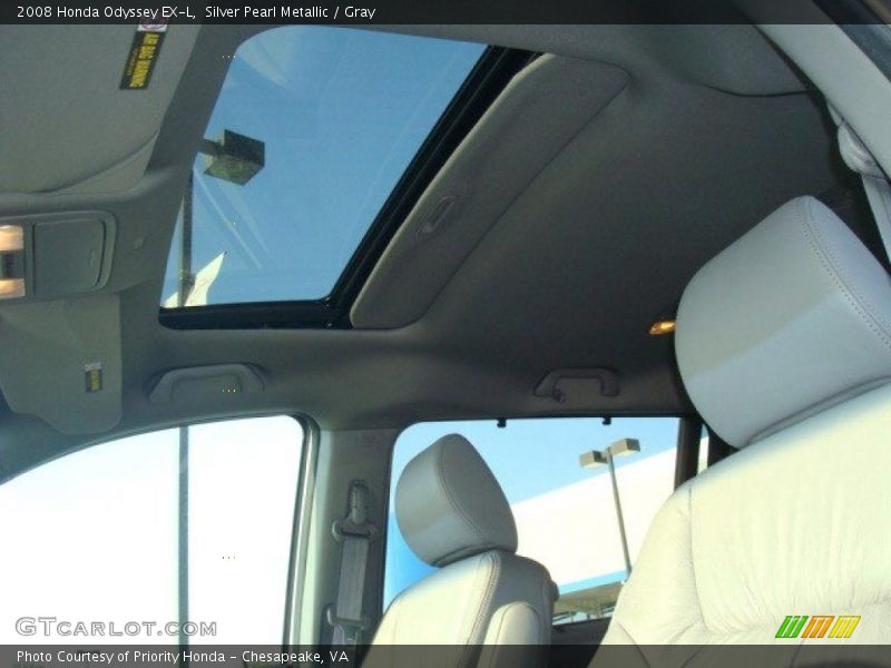 Silver Pearl Metallic / Gray 2008 Honda Odyssey EX-L