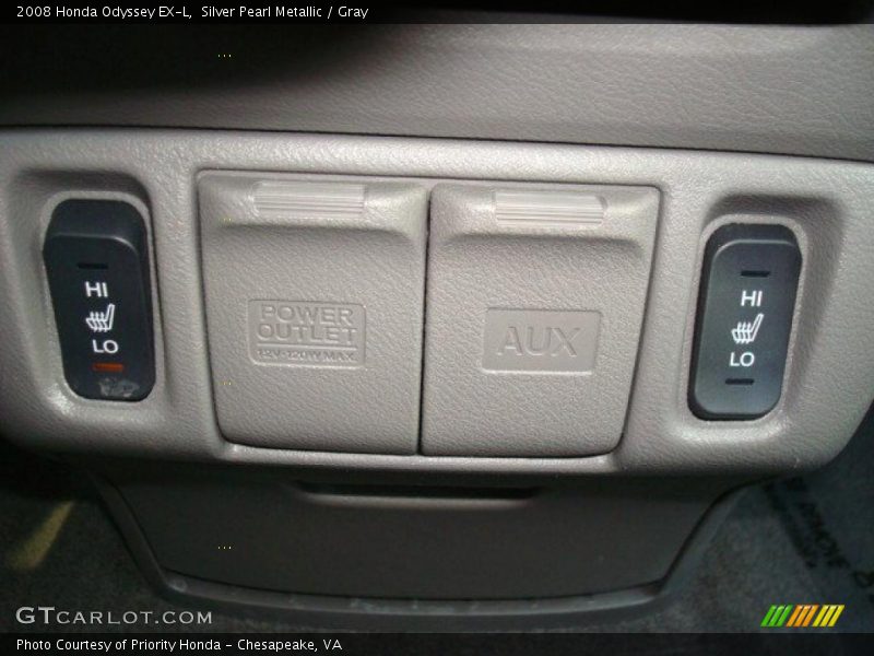 Silver Pearl Metallic / Gray 2008 Honda Odyssey EX-L