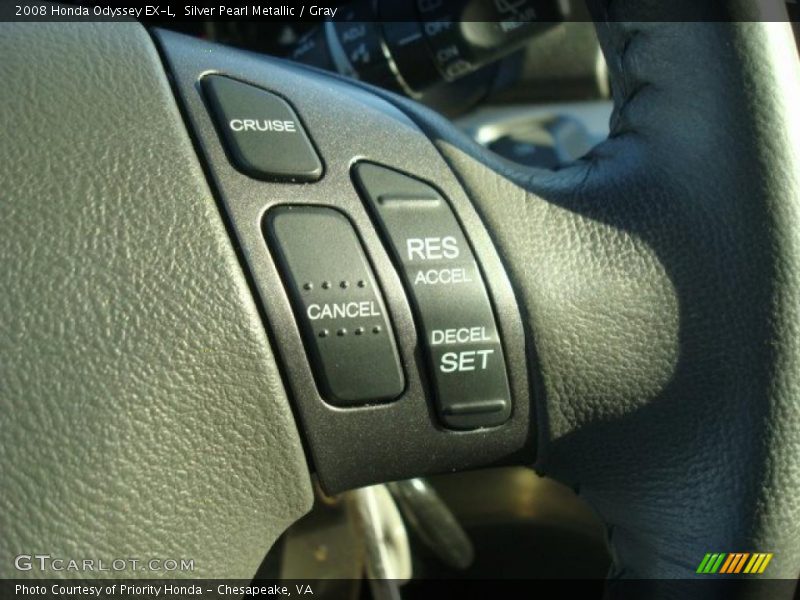 Silver Pearl Metallic / Gray 2008 Honda Odyssey EX-L